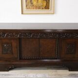 Brown oak sideboard, 1890s