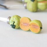 Ceramic trompe-l'oeil bowler spoon servant