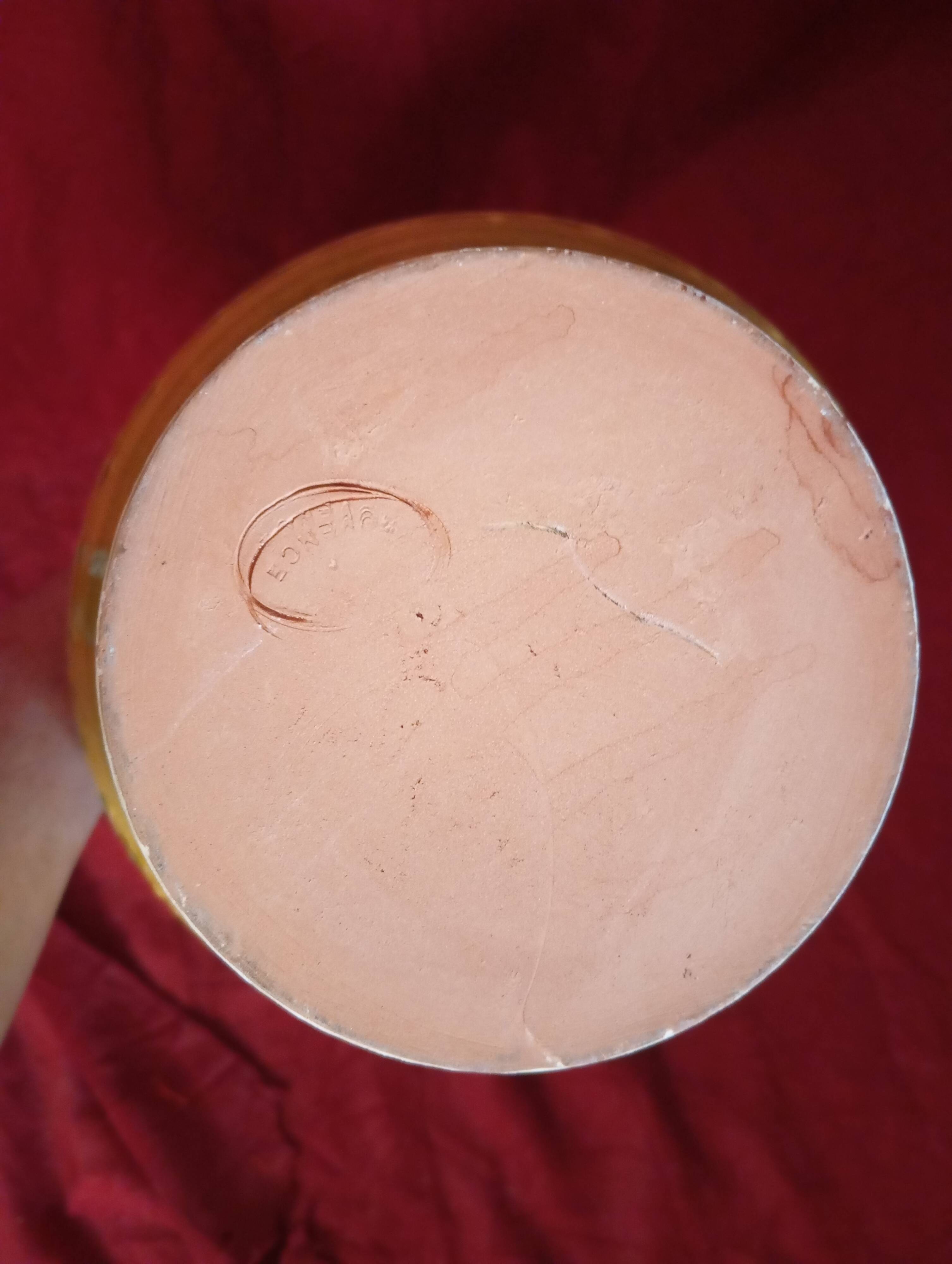 VINTAGE PROVENCAL POTTERY JAR PITCHER OLIVE DECOR