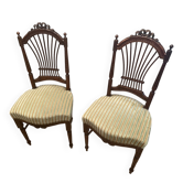 2 chaises style louis xvi - renovation complete