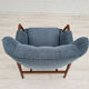 Danish design by Kurt Olsen, armchair model 214, 60s, reupholstered