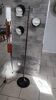 Vintage chrome floor lamp with adjustable ball spots.