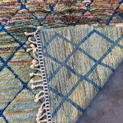 Tapis Marocain Beni M'Rirt blue - 128 x 174 cm