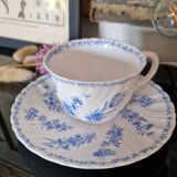 Sarreguemines porcelain cup and saucer