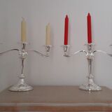 English mayflower candlesticks