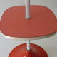 Ashtray on foot 50 metal and pink formica board, silver field