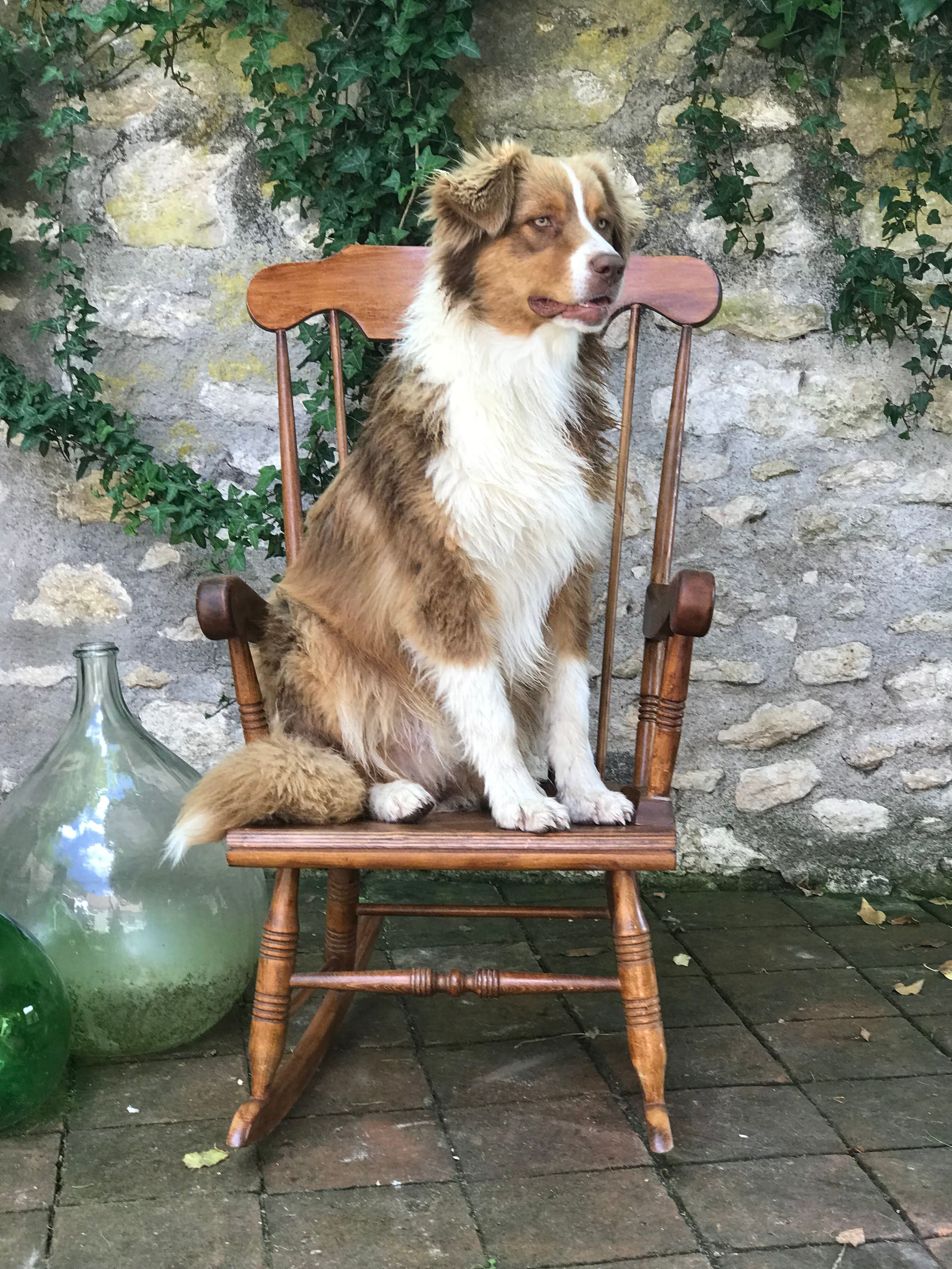 Vintage scandinavian rocking chair