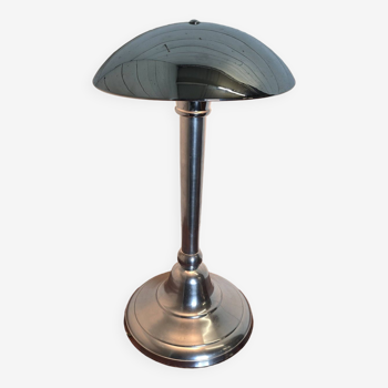 Lampe champignon en métal chromé des années 70