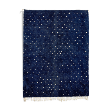 Modern Moroccan carpet dark blue 240x180cm