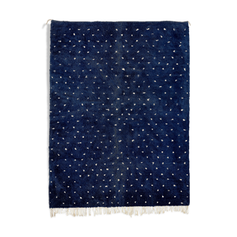 Modern Moroccan carpet dark blue 240x180cm