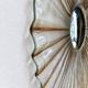 Large glass sunburst mirror / 1960s / 78 cm
