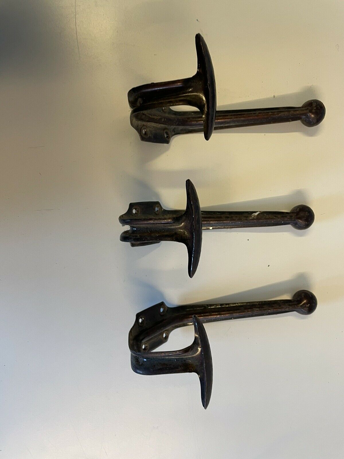 Lot de 3 patères vintage