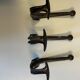 Lot de 3 patères vintage