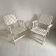 Pair of vintage 1960s folding garden chairs