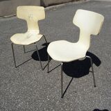 Pair of chairs Arne Jacobsen model 3103 Hammer Fritz Hansen