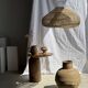 Small brutalist Indonesian footed pot H13 D15