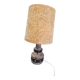 Ceramic lamp with openwork design and double lighting