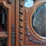 Louis XVI two-part sideboard in carved walnut