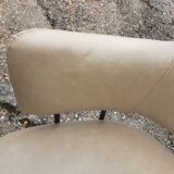 Pair of vintage swivel armchairs design xxeme