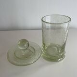 Biot France glass pot with lid