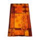 Original Scandinavian Square Pattern Rya Rug by Ege Taepper, 1960s, Denmark 96x161cm