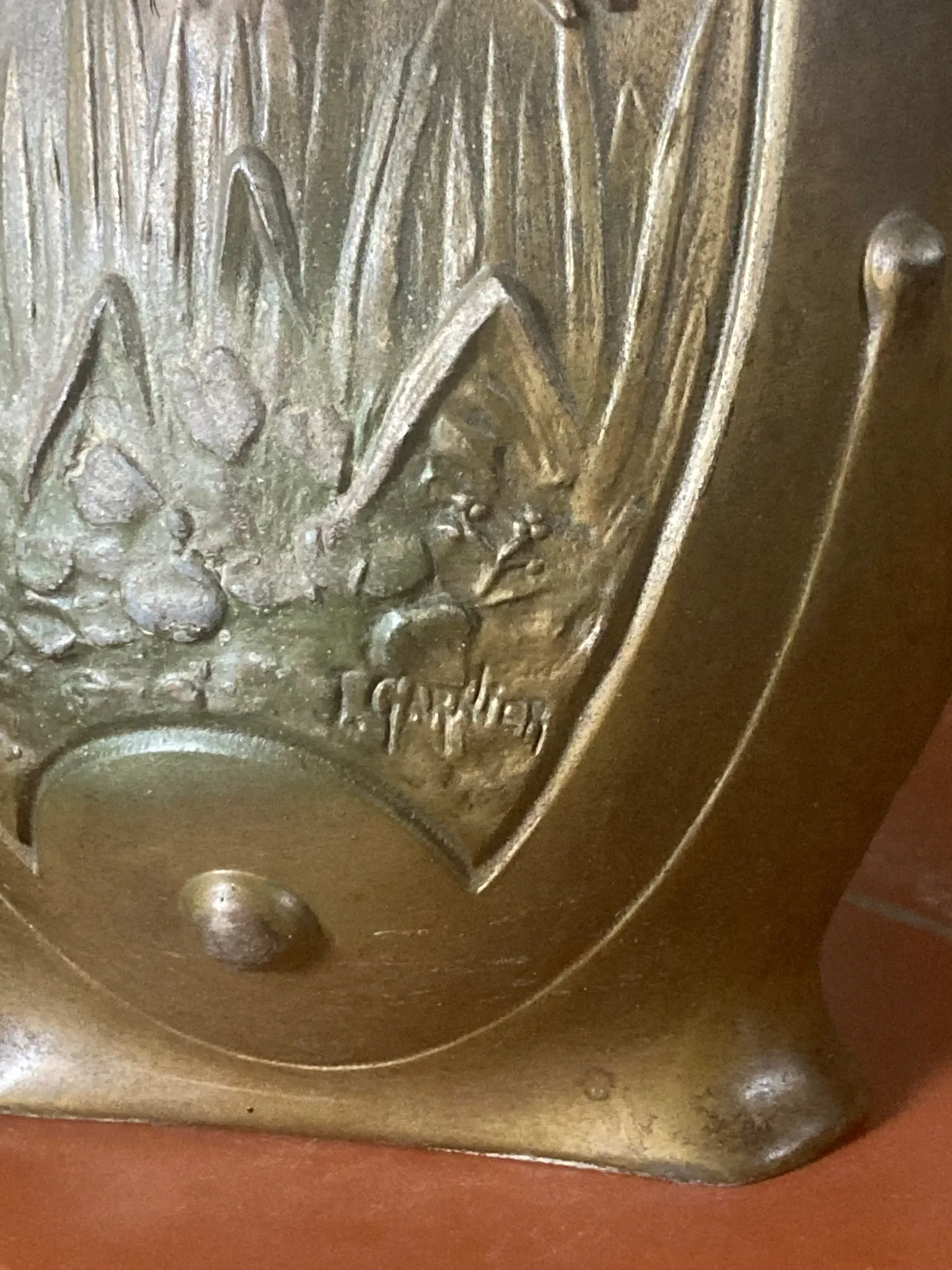 Pair of Art Nouveau vases by Jean Garnier