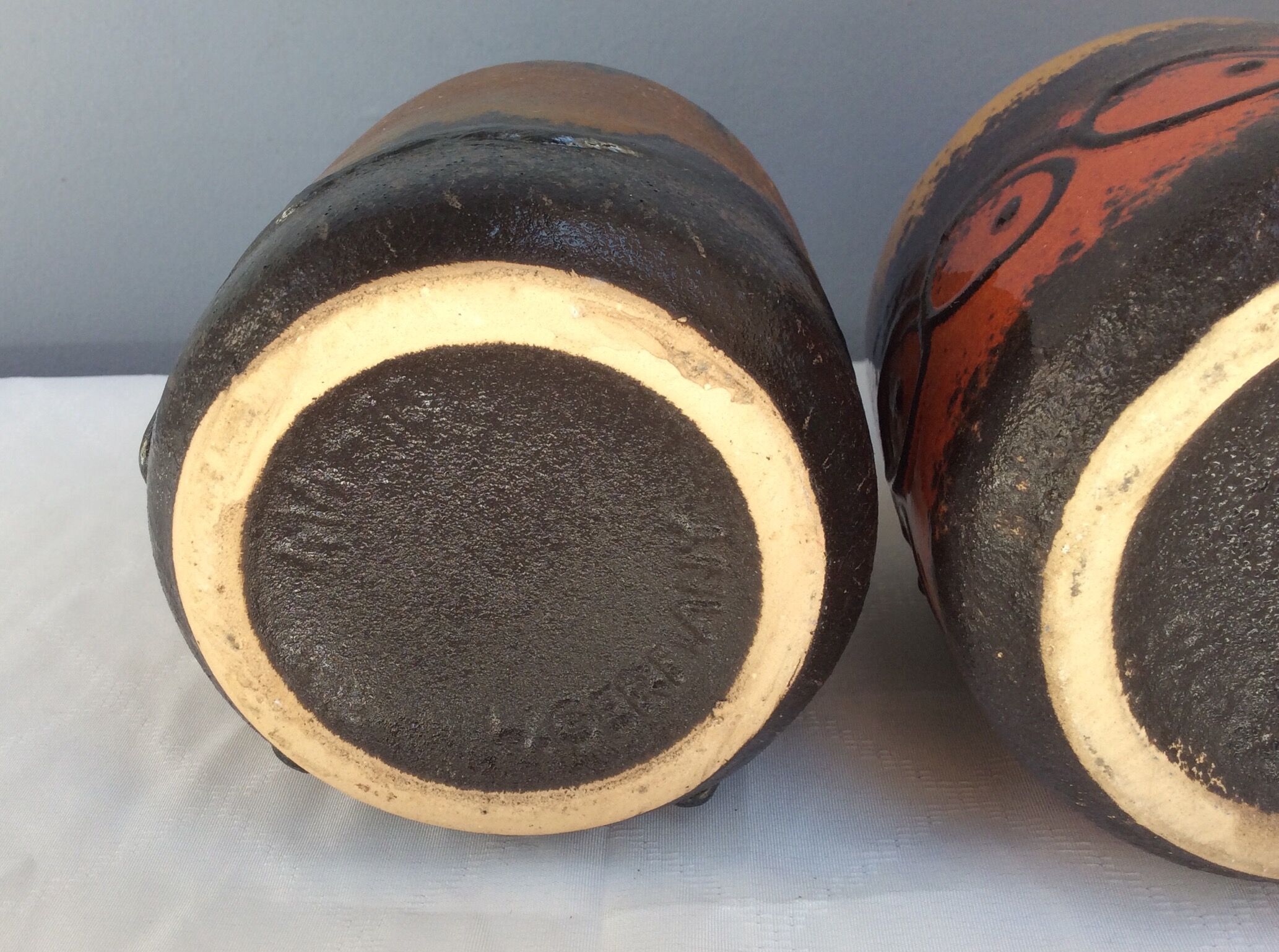 Set west Germany ceramic vases, 1960s