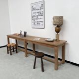Oak console farm table 3m