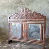 Small Indonesian screen in carved wood H:104 L:106