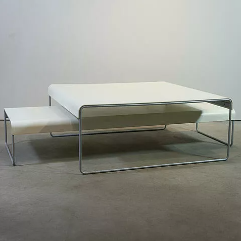 Piero Lissoni for Cassina aluminium zap 254 coffee table