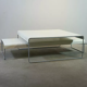 Piero Lissoni for Cassina aluminium zap 254 coffee table
