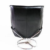 Leather swivel chair, 1970s