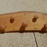 Oak coat rack, vintage