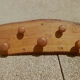 Oak coat rack, vintage