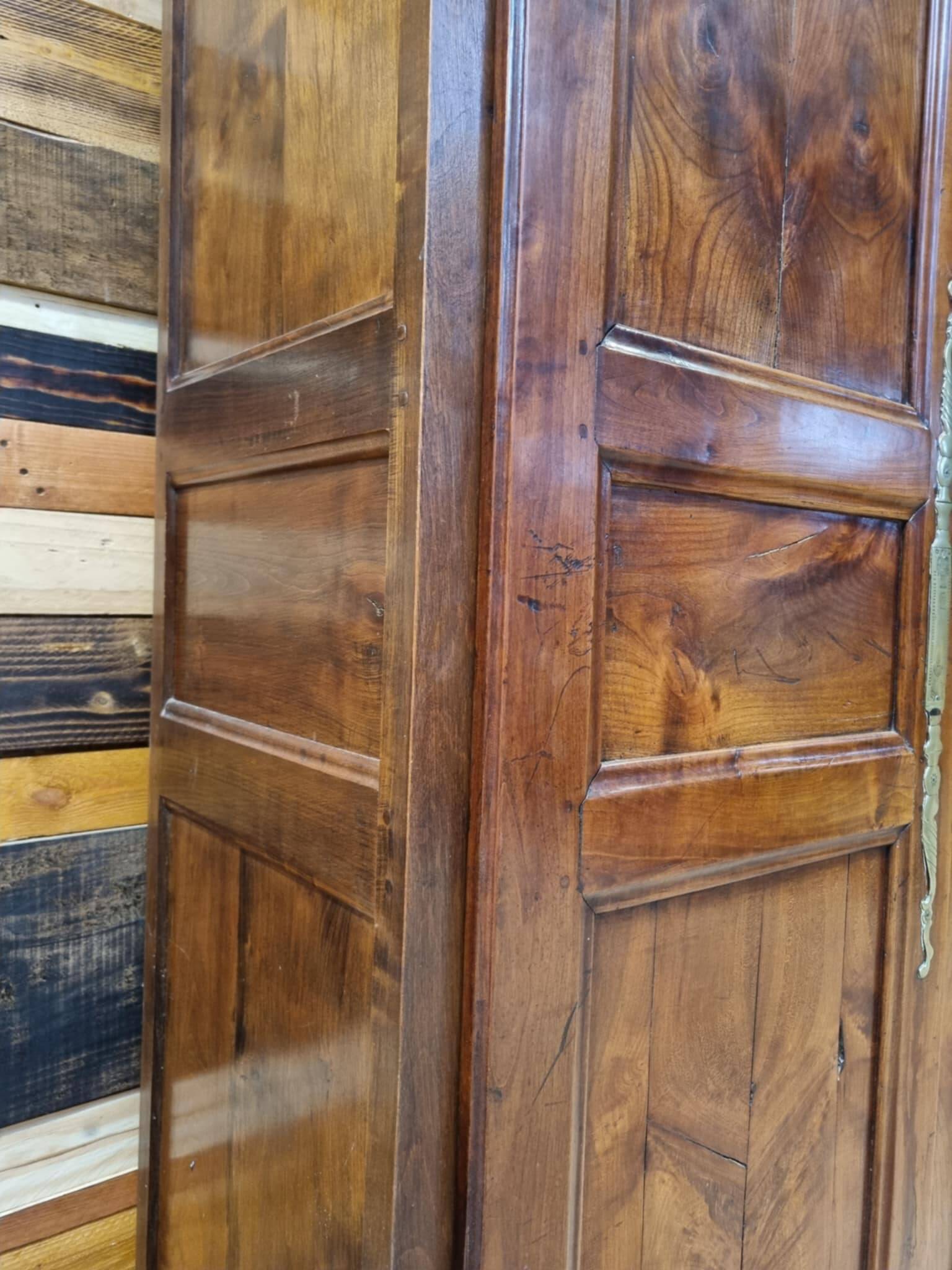 Antique cherry wood wardrobe