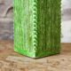 Incised ceramic vase with a square section