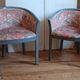 Pair of Art Deco Rosello barrel chairs