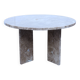 Beige marble round table