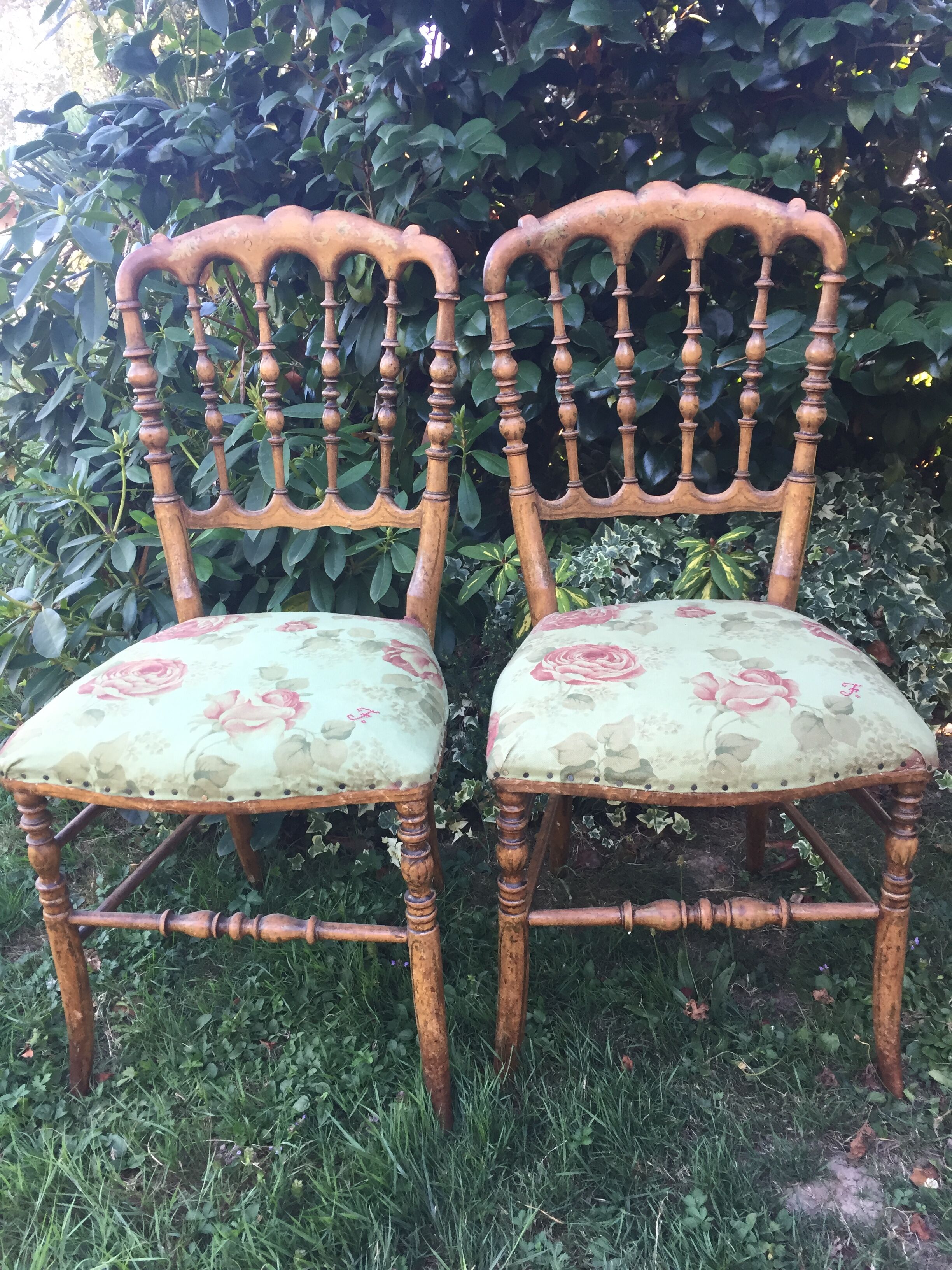 Paire de chaise ancienne style Napoléon