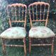 Paire de chaise ancienne style Napoléon