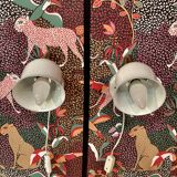 Pair of modular wall lights Scandinavian design 1960.