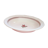 Old hollow dish, hand painted. Sarreguemines, Armelle model.