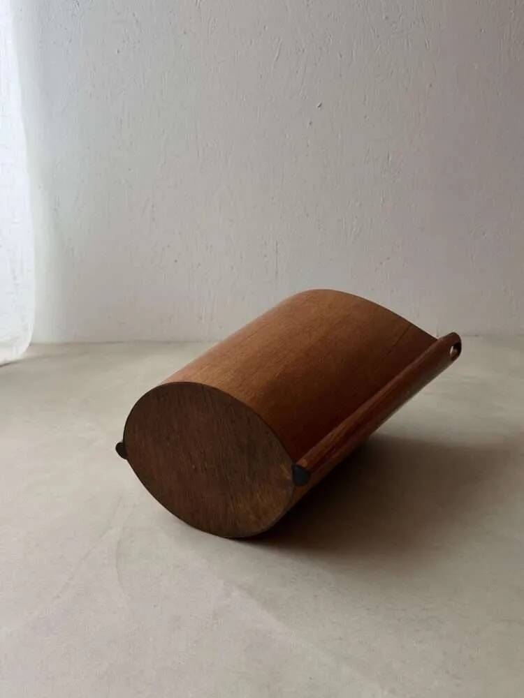 Vintage paperbin Einar Barnes PS Heggen teak 1960s