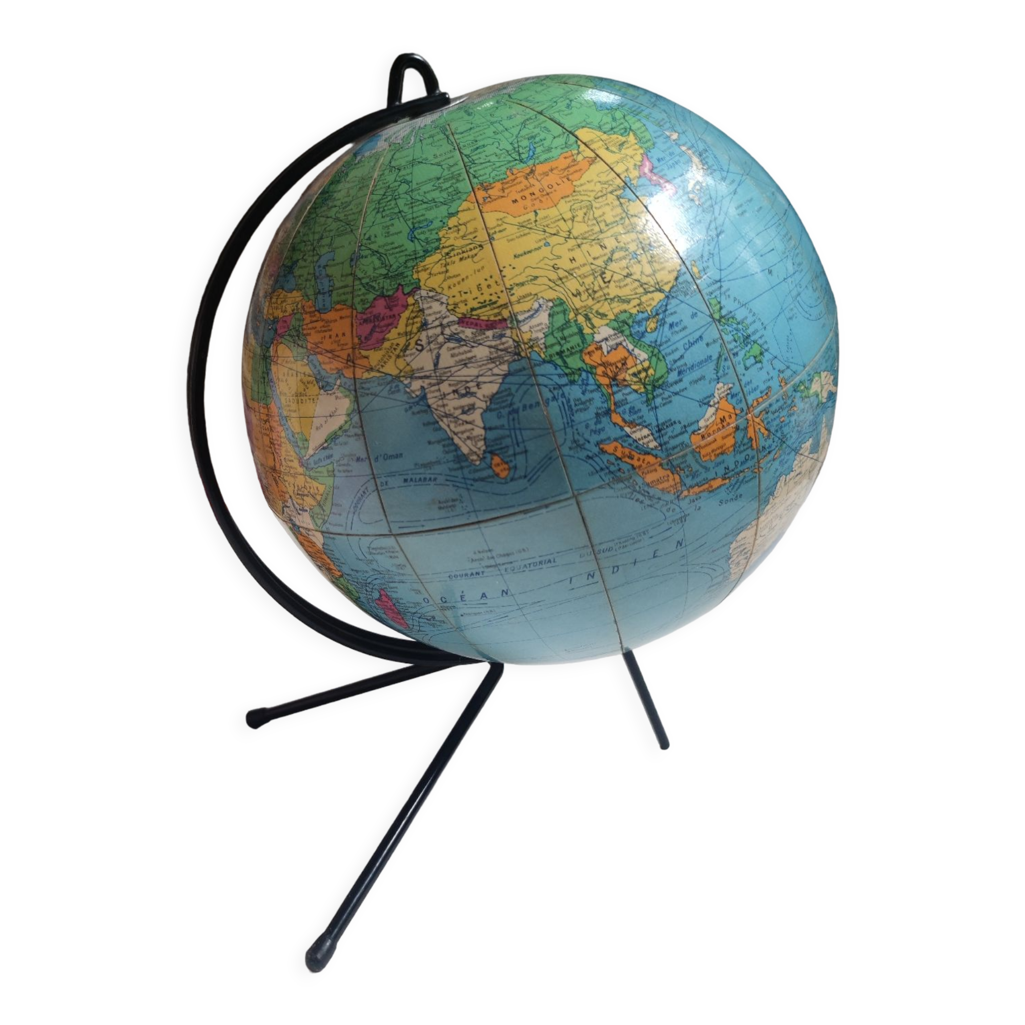 Vintage world map Girard and Barrere