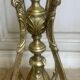 Freestanding brass coat rack