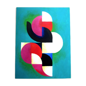 Peinture abstraite acrylique