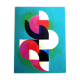Abstract acrylic painting Delauney - 65x50cm