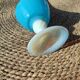 Murano blue opaline carafe vase