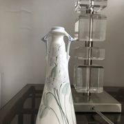 Art Nouveau vase with lila decoration, Galluba & Hofmann