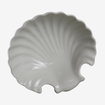 Vide-poche coquillage en porcelaine blanche